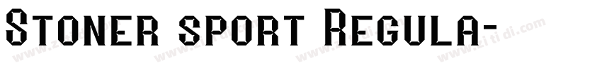 Stoner sport Regula字体转换